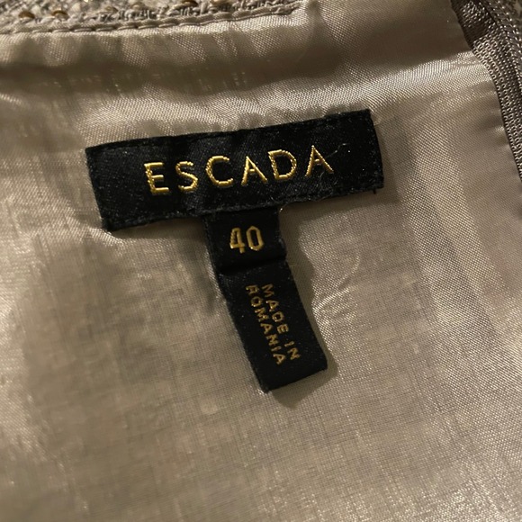 Escada Sequin Tweed Sheath Dress Size 40 Medium Cocktail Party Evening - Picture 5 of 6